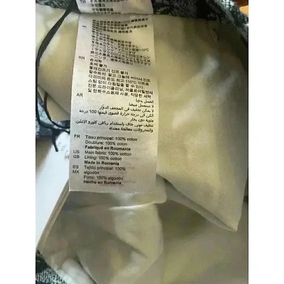 NWT Sandro Women's Blue Navy Logo Ruffle Paulina Mini Skirt Size Small 2 4 - Picture 8 of 16